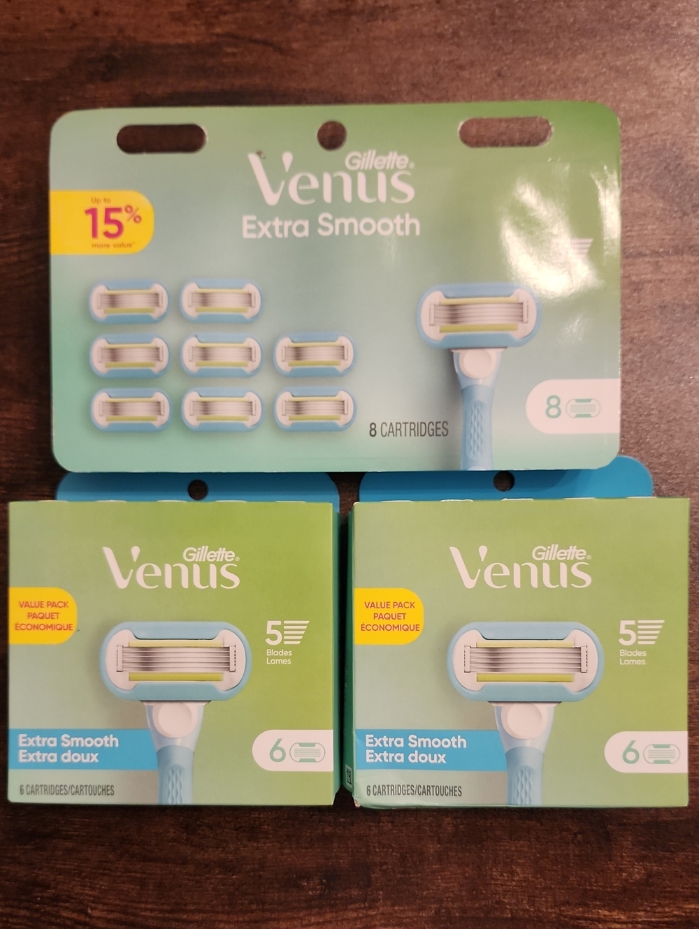GILLETTE VENUS Extra Smooth Razor 8pk & 2 × 6pk (20 Razors)